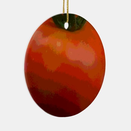 Tomato Red Keramisch Ornament (Rechts)
