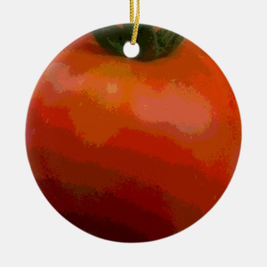 Tomato Red Keramisch Ornament (Voorkant)