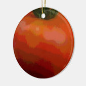 Tomato Red Keramisch Ornament (Links)