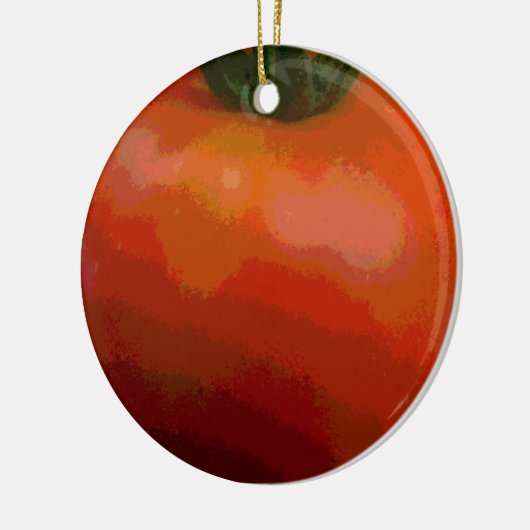 Tomato Red Keramisch Ornament (Links)