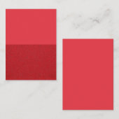 Tomato Red Noise Calling Card – Contactkaartje (Voorkant / Achterkant)