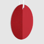 Tomato Red Noise-Effect Acryl Ornament (Custom) (voorkant)