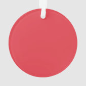 Tomato Red Noise-Effect Acryl Ornament (Custom) (achterkant)