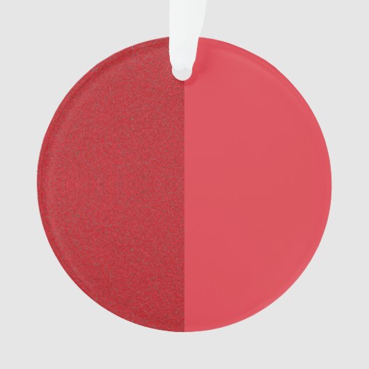 Tomato Red Noise-Effect Acryl Ornament (Custom) (voorkant)