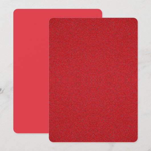 Tomato Red Noise Effect Invitation –  Kaart (Voorkant / Achterkant)