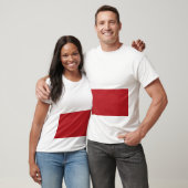 Tomato Red Noise Rectangle T-shirt – (Unisex)