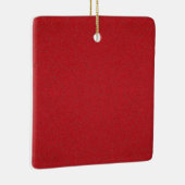Tomato Red Noise Texture Ornament – (Rechts)