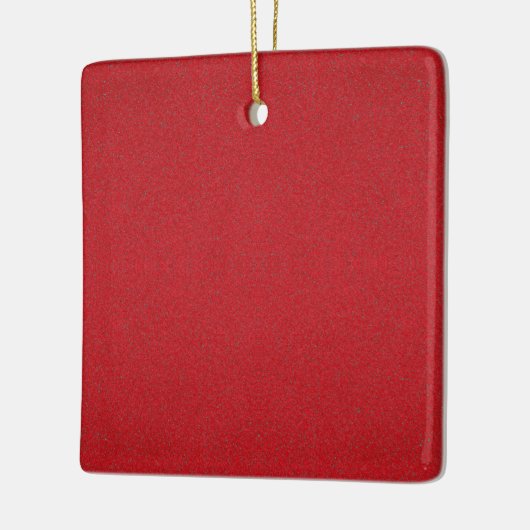 Tomato Red Noise Texture Ornament – (Links)