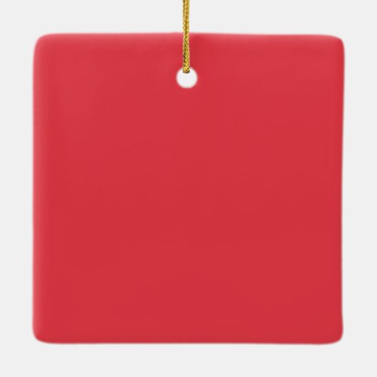 Tomato Red Noise Texture Ornament – (Achterkant)