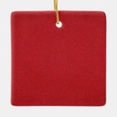 Tomato Red Noise Texture Ornament – (Voorkant)