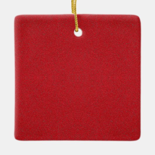 Tomato Red Noise Texture Ornament – (Voorkant)