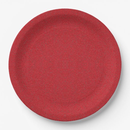 Tomato Red Noise Texture Party Bord – Aanpassen (Voorkant)