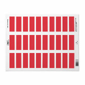 Tomato Red Retour Adres Label – (Full Sheet)