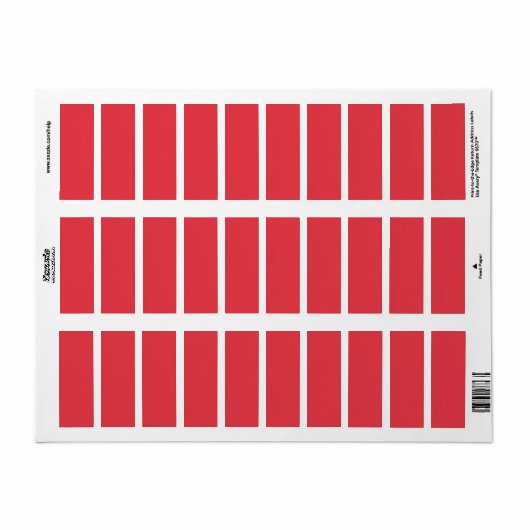 Tomato Red Retour Adres Label – (Full Sheet)