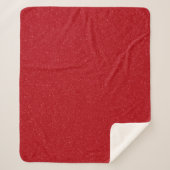 Tomato Red Snow Texture Sherpa Blanket – Customize Deken (Voorkant)