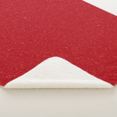 Tomato Red Snow Texture Sherpa Blanket – Customize Deken (3/4)