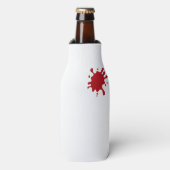 Tomato Red Splash 12-oz Fleskoeler – Aanpasbaar Flesjeskoeler (Fles Voorkant)