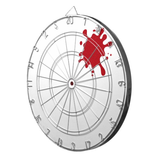 Tomato Red Splash Custom Dartboard Dartbord (Voorkant Rechts)