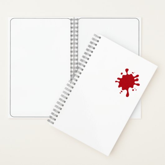 Tomato Red Splash Custom Notebook Notitieboek (Binnen)