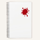 Tomato Red Splash Custom Notebook Notitieboek (Voorkant)