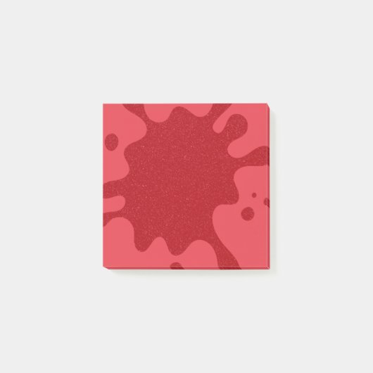Tomato-Red Splash Custom Post-it® Notes (Voorkant)