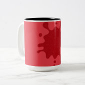 Tomato Red Splash Custom Two-Tone Mok (Voorkant links)
