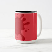 Tomato Red Splash Custom Two-Tone Mok (Voorkant rechts)