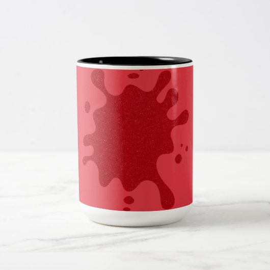 Tomato Red Splash Custom Two-Tone Mok (Center)