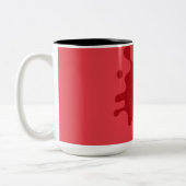 Tomato Red Splash Custom Two-Tone Mok (Links)