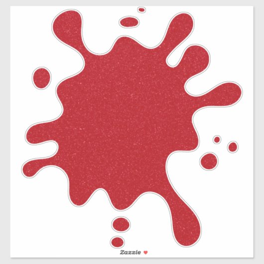 Tomato Red Splash Custom Vinyl Sticker (Vel)