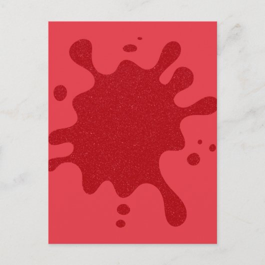 Tomato Red Splash Holiday Briefkaart (Voorkant)