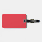 Tomato-Red Splash Luggage Tag – Customizable Bagagelabel (Achterkant horizontaal)
