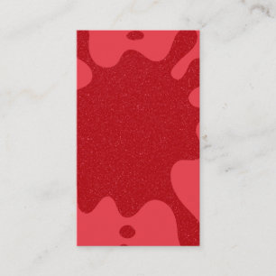 Tomato Red Splash Textuur Kaart – Aanpassen Contactkaartje