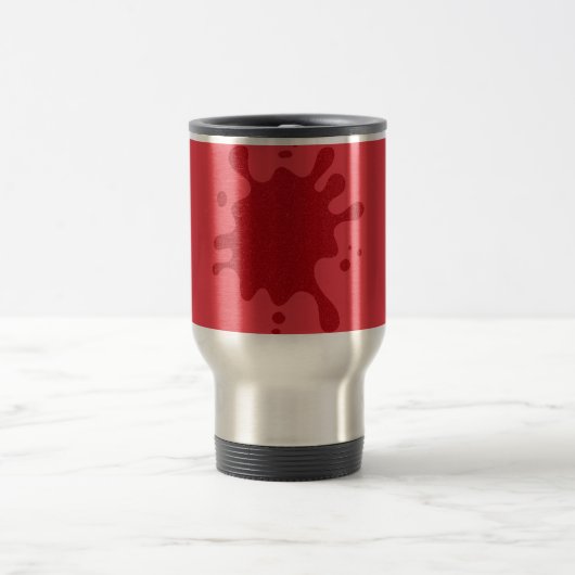 Tomato-Red Splash Travel Mug – Aangepaste Bulk Rea Reisbeker (Center)