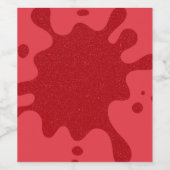  Tomato Red Splash wijnetiketten Wijn Etiket (Enkel label)