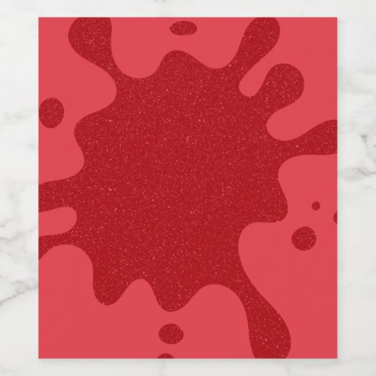  Tomato Red Splash wijnetiketten Wijn Etiket (Enkel label)