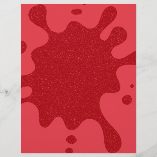 Tomato Red Splatter Aangepaste Flyer (Voorkant)