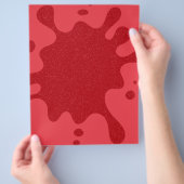 Tomato Red Splatter Aangepaste Flyer (Hand)