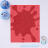 Tomato Red Splatter Aangepaste Flyer (Enkel)