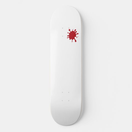 Tomato Red Splatter Custom Skateboard (Voorkant)