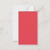 Tomato Red Splatter Mini Flat Card – Customizable Notitiekaartje (Achterkant)