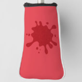 Tomato-Red Splatter Putter Head Cover – Customize (Draai 90)