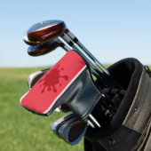 Tomato-Red Splatter Putter Head Cover – Customize (Insitu)