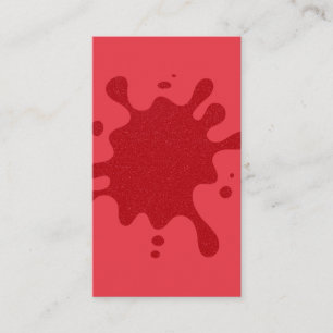 Tomato Red Splatter Visitekaartje –