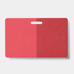 Tomato Red Split Aangepaste Naam Badge – 