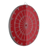 Tomato Red Split Dartboard – Customizable Dartbord (Voorkant Links)