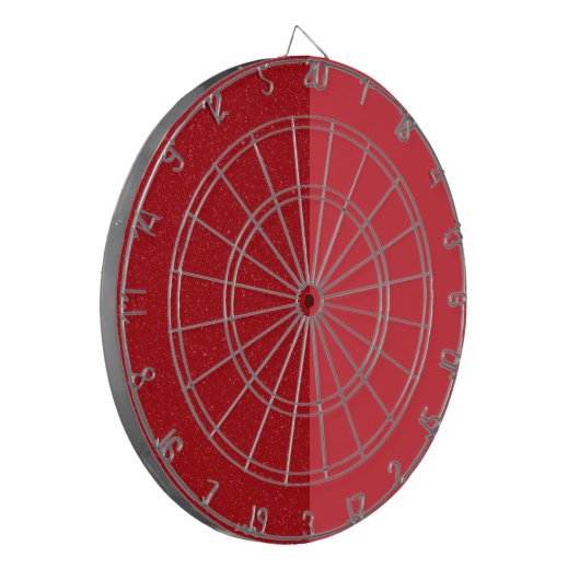 Tomato Red Split Dartboard – Customizable Dartbord (Voorkant Links)