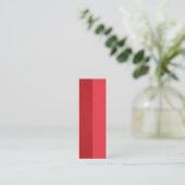 Tomato Red Split-Texture Visitekaartje – Aanpassen (Staand voorkant)