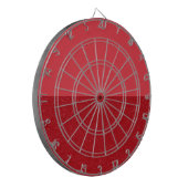 Tomato Red Split Textured Dartboard – Customizable Dartbord (Voorkant Links)