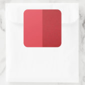 Tomato Red Split-Textured Square Sticker (Aangepas (Tas)